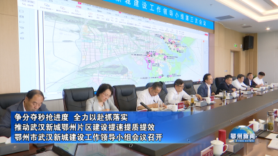 鄂州市武汉新城建设工作领导小组会议召开