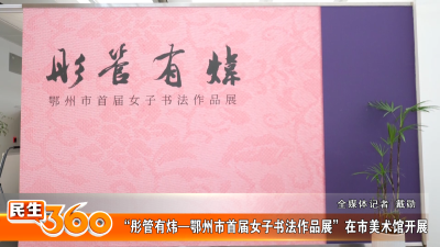 “彤管有炜—鄂州市首届女子书法作品展”在市美术馆开展