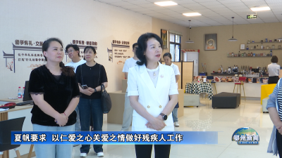夏帆要求  以仁爱之心关爱之情做好残疾人工作