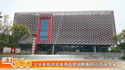 上半年我市完成商品房销售面积66万平方米