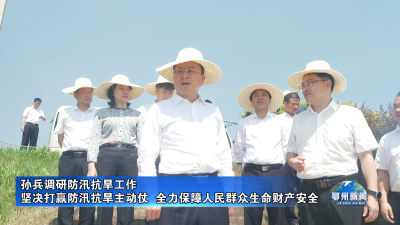 孙兵调研防汛抗旱工作
