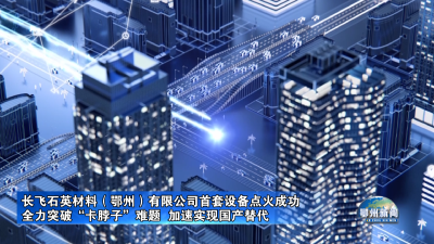 长飞石英材料（鄂州）有限公司首套设备点火成功