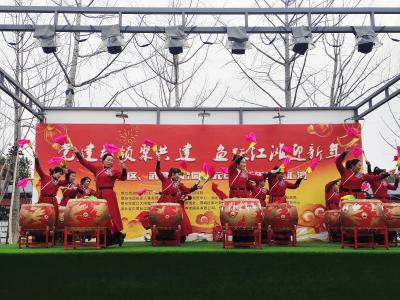 舂糍粑、看汇演，樊口社区这场迎新活动年味爆棚
