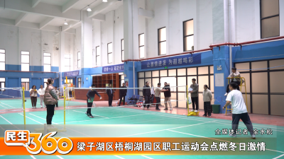 梁子湖区梧桐湖园区职工运动会点燃冬日激情