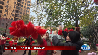 英山社区：“百家宴”里年味浓
