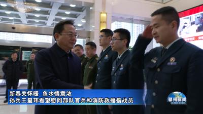 孙兵王玺玮看望慰问部队官兵和消防救援指战员