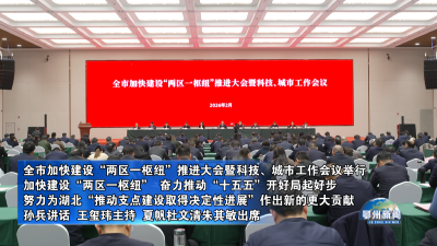 全市加快建设“两区一枢纽”推进大会暨科技、城市工作会议举行