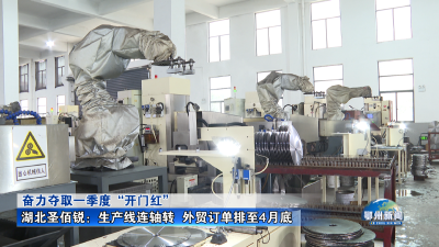 湖北圣佰锐：生产线连轴转  外贸订单排至4月底