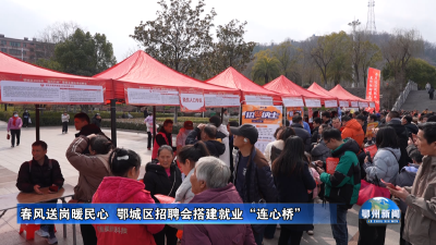春风送岗暖民心  鄂城区招聘会搭建就业“连心桥”