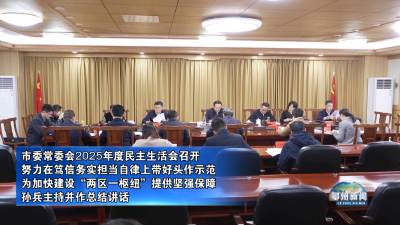市委常委会2025年度民主生活会召开