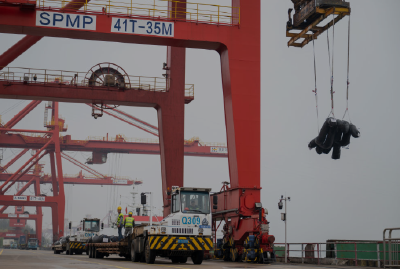 武汉阳逻港今年已完成集装箱吞吐量64.5万标箱