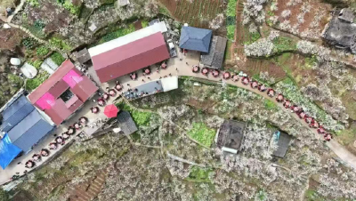 春分日的高潮村：一朵花，两次“绽放”