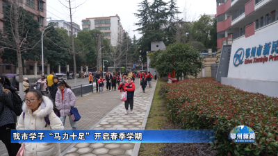 我市学子“马力十足”开启春季学期