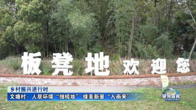 文塘村：人居环境“细梳妆” 绿美新景“入画来”