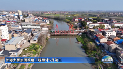 长港大桥加固改建工程预计6月竣工