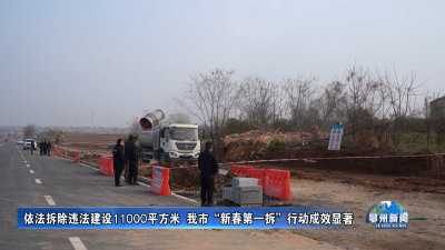 依法拆除违法建设11000平方米  我市“新春第一拆”行动成效显著