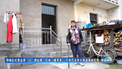 鄂城区纪委监委：以“硬监督”托举“暖养老” 千余户适老化改造落地见效