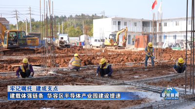 建载体强链条  华容区半导体产业园建设提速