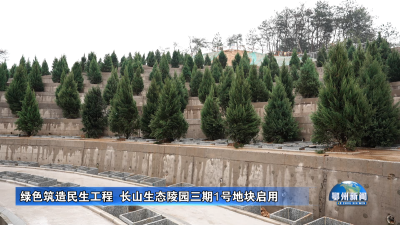 绿色筑造民生工程  长山生态陵园三期1号地块启用