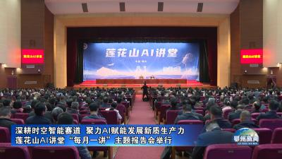 莲花山AI讲堂“每月一讲”主题报告会举行