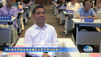 鄂台青年跨境电商直播实训营开营活动举行