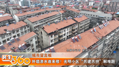外墙渗水谁来修？光明小区“共建共担”解难题