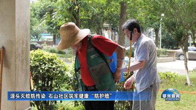源头灭蚊防传染  石山社区筑牢健康“防护墙”