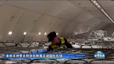 首班非洲零关税货机降落花湖国际机场