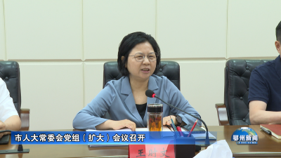 市人大常委会党组（扩大）会议召开