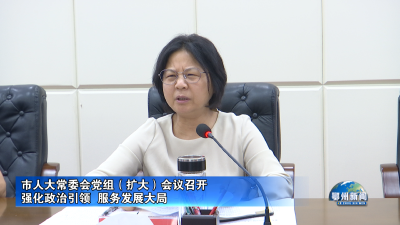 市人大常委会党组（扩大）会议召开