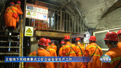 王玺玮下井检查重点工矿企业安全生产工作