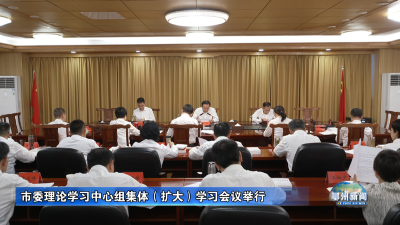 市委理论学习中心组集体（扩大）学习会议举行