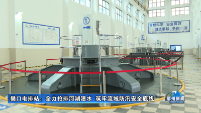樊口电排站：全力抢排河湖渍水  筑牢流域防汛安全底线
