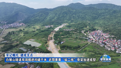 白雉山隧道双洞掘进均破千米  武鄂黄黄“纵二线”骨架加速成型