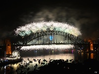 盘点世界各地新年彩灯烟花 流光溢彩