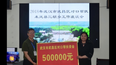 武昌区捐赠帮扶资金50万元 助力三胡乡脱贫攻坚  