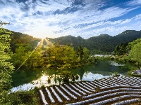 鄂西九寨沟夏日绚烂纯粹的美