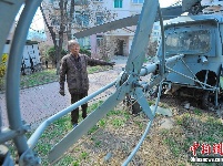 辽宁鞍山八旬老人造直升机 起飞指日可待