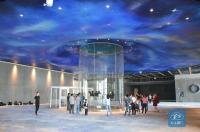 世界最大直径5米立式娱乐风洞在荆门爱飞客镇首飞成功