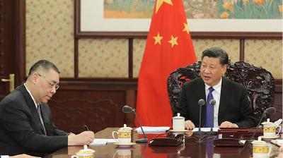 习近平会见来京述职的崔世安
