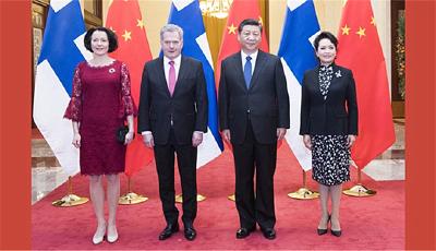 习近平同芬兰总统举行会谈