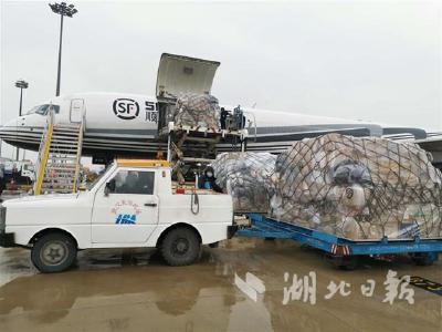 两架专机驰援武汉 32吨药品口罩抵汉