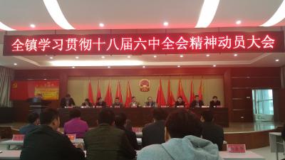 陈贵镇召开学习贯彻十八届六中全会精神大会