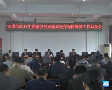 江龙平出席全市2017年度城乡居民基本医疗保险筹资工作动员会