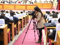 2016年两会侧记：记者风采
