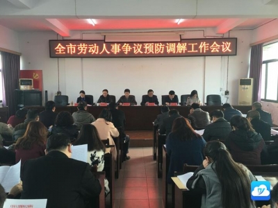 我市召开劳动人事争议预防调解工作会议