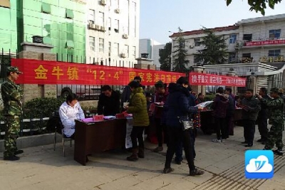 金牛镇开展法制宣传日活动