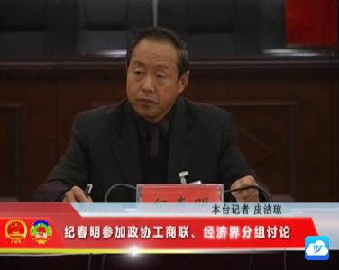 纪春明参加政协工商联、经济界分组讨论