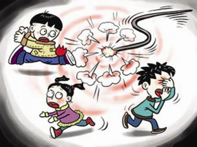放鞭是引发火灾的一大因素