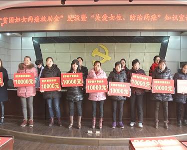 市妇联发放“贫困妇女两癌救助金”30万元